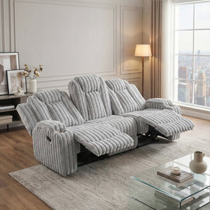 Phyllis Collection Double Reclining Sofa with Cup Holders