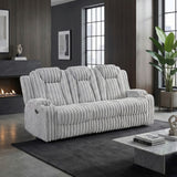Phyllis Collection Double Reclining Sofa with Cup Holders