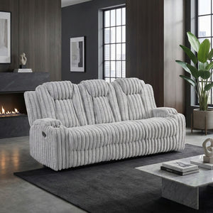 Phyllis Collection Double Reclining Sofa with Cup Holders