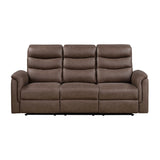 Metric Collection Double Reclining Sofa with Drop-down Cup Holders