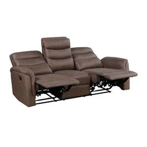 Metric Collection Double Reclining Sofa with Drop-down Cup Holders