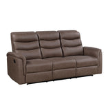 Metric Collection Double Reclining Sofa with Drop-down Cup Holders