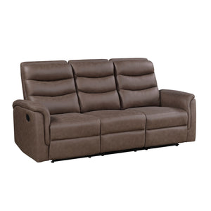 Metric Collection Double Reclining Sofa with Drop-down Cup Holders