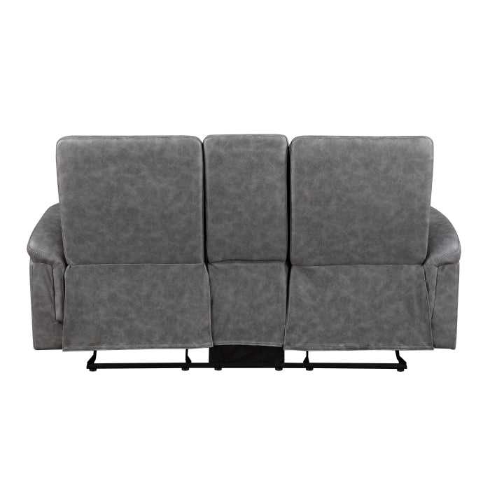 Metric Collection Double Glider Reclining Love Seat with Center Console