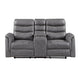 Metric Collection Double Glider Reclining Love Seat with Center Console