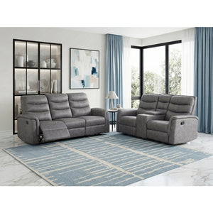 Metric Collection Double Glider Reclining Love Seat with Center Console
