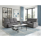 Metric Collection Double Reclining Sofa with Drop-down Cup Holders