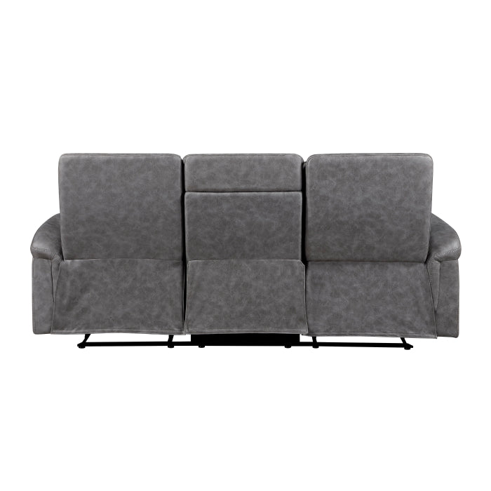 Metric Collection Double Reclining Sofa with Drop-down Cup Holders