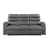 Metric Collection Double Reclining Sofa with Drop-down Cup Holders