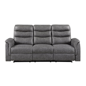 Metric Collection Double Reclining Sofa with Drop-down Cup Holders