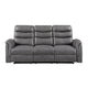 Metric Collection Double Reclining Sofa with Drop-down Cup Holders