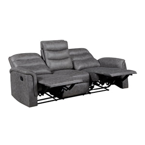 Metric Collection Double Reclining Sofa with Drop-down Cup Holders