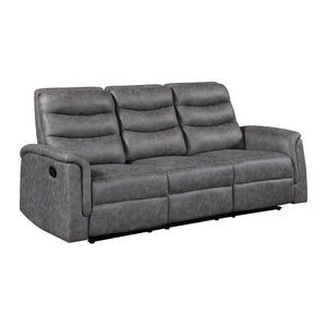 Metric Collection Double Reclining Sofa with Drop-down Cup Holders