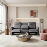 Metric Collection Double Reclining Sofa with Drop-down Cup Holders