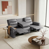 Metric Collection Double Reclining Sofa with Drop-down Cup Holders