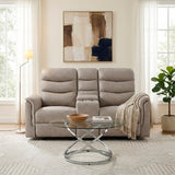 Metric Collection Double Glider Reclining Love Seat with Center Console
