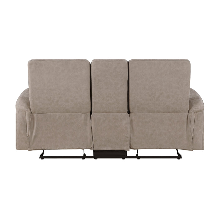 Metric Collection Double Glider Reclining Love Seat with Center Console