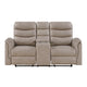 Metric Collection Double Glider Reclining Love Seat with Center Console