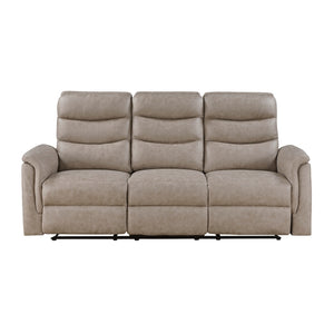 Metric Collection Double Reclining Sofa with Drop-down Cup Holders