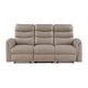 Metric Collection Double Reclining Sofa with Drop-down Cup Holders