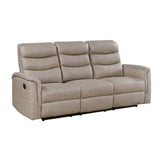 Metric Collection Double Reclining Sofa with Drop-down Cup Holders