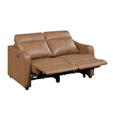 Equinox Collection Power Double Reclining Love Seat with Curved Track Arms