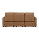 Equinox Collection Power Double Reclining Sofa with Rounded Track Arms