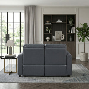Equinox Collection Power Double Reclining Love Seat with Rounded Track Arms