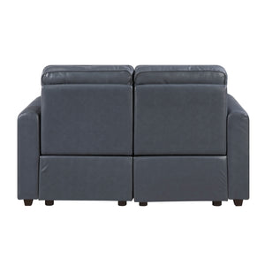 Equinox Collection Power Double Reclining Love Seat with Rounded Track Arms