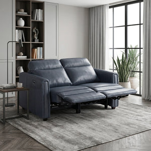 Equinox Collection Power Double Reclining Love Seat with Rounded Track Arms