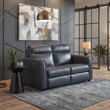 Equinox Collection Power Double Reclining Love Seat with Rounded Track Arms