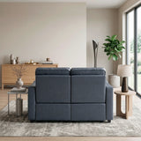 Equinox Collection Power Double Reclining Love Seat with Curved Track Arms
