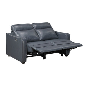 Equinox Collection Power Double Reclining Love Seat with Curved Track Arms