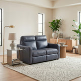 Equinox Collection Power Double Reclining Love Seat with Curved Track Arms