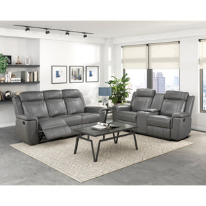 Nest Collection Double Reclining Love Seat with Center Console and Receptacles