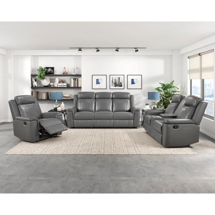 Nest Collection Double Reclining Love Seat with Center Console and Receptacles
