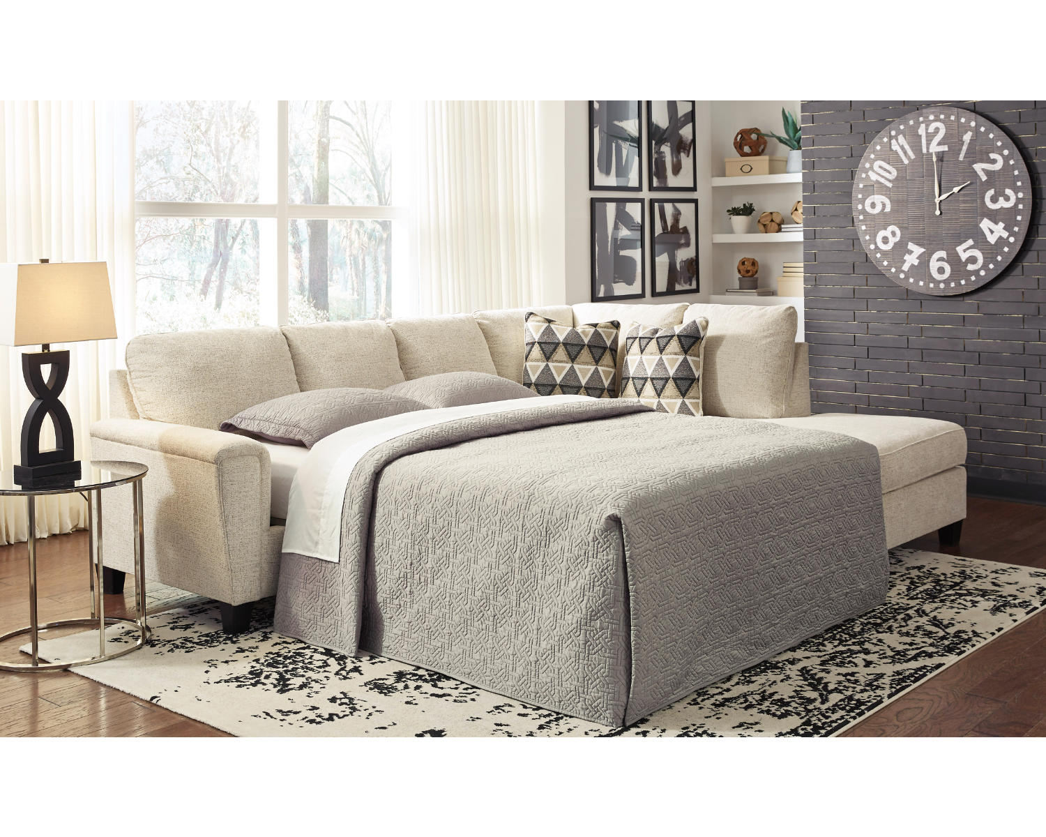 Abinger 2-Piece Sleeper Sectional with Chaise