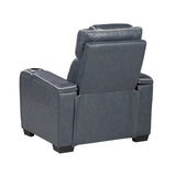 Apex Collection Power Reclining Chair with Power Headrest, Storage Arms with Cup Holders, Air Massage and Heat, LED Lighting and Charging Ports