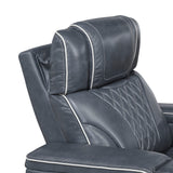 Apex Collection Power Reclining Chair with Power Headrest, Storage Arms with Cup Holders, Air Massage and Heat, LED Lighting and Charging Ports
