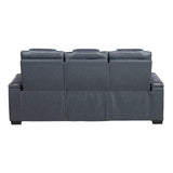 Apex Collection Power Double Reclining Sofa with Center Drop-Down Cup Holders, Power Headrests, Storage Arms with Cup holders, Reading Lights, Wireless Charger, Air Massage and Heat, LED Lighting and Charging Ports