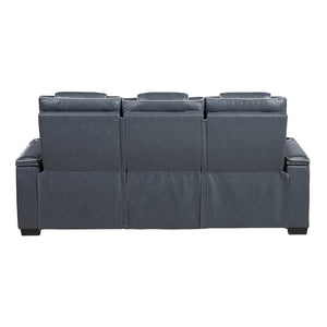 Apex Collection Power Double Reclining Sofa with Center Drop-Down Cup Holders, Power Headrests, Storage Arms with Cup holders, Reading Lights, Wireless Charger, Air Massage and Heat, LED Lighting and Charging Ports