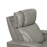 Apex Collection Power Reclining Chair with Power Headrest, Storage Arms with Cup Holders, Air Massage and Heat, LED Lighting and Charging Ports