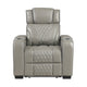 Apex Collection Power Reclining Chair with Power Headrest, Storage Arms with Cup Holders, Air Massage and Heat, LED Lighting and Charging Ports