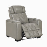 Apex Collection Power Reclining Chair with Power Headrest, Storage Arms with Cup Holders, Air Massage and Heat, LED Lighting and Charging Ports