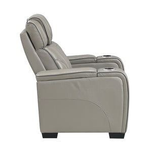 Apex Collection Power Reclining Chair with Power Headrest, Storage Arms with Cup Holders, Air Massage and Heat, LED Lighting and Charging Ports