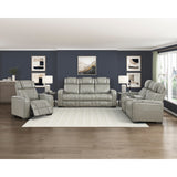 Apex Collection Power Double Reclining Love Seat with Center Console, Power Headrests, Storage Arms with Cup Holders, Wireless charger, Air Massage and Heat, LED Lighting and Charging Ports