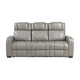 Apex Collection Power Double Reclining Sofa with Center Drop-Down Cup Holders, Power Headrests, Storage Arms with Cup holders, Reading Lights, Wireless Charger, Air Massage and Heat, LED Lighting and Charging Ports