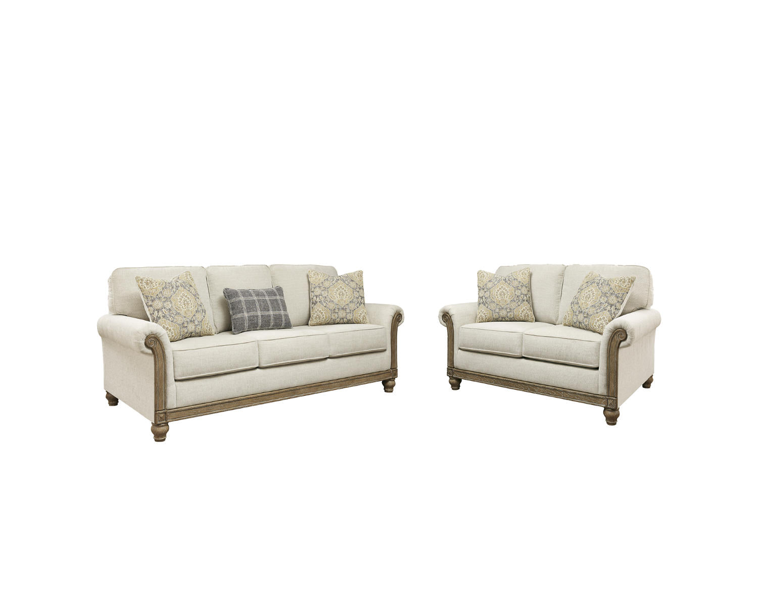 Stoneleigh Sofa and Loveseat