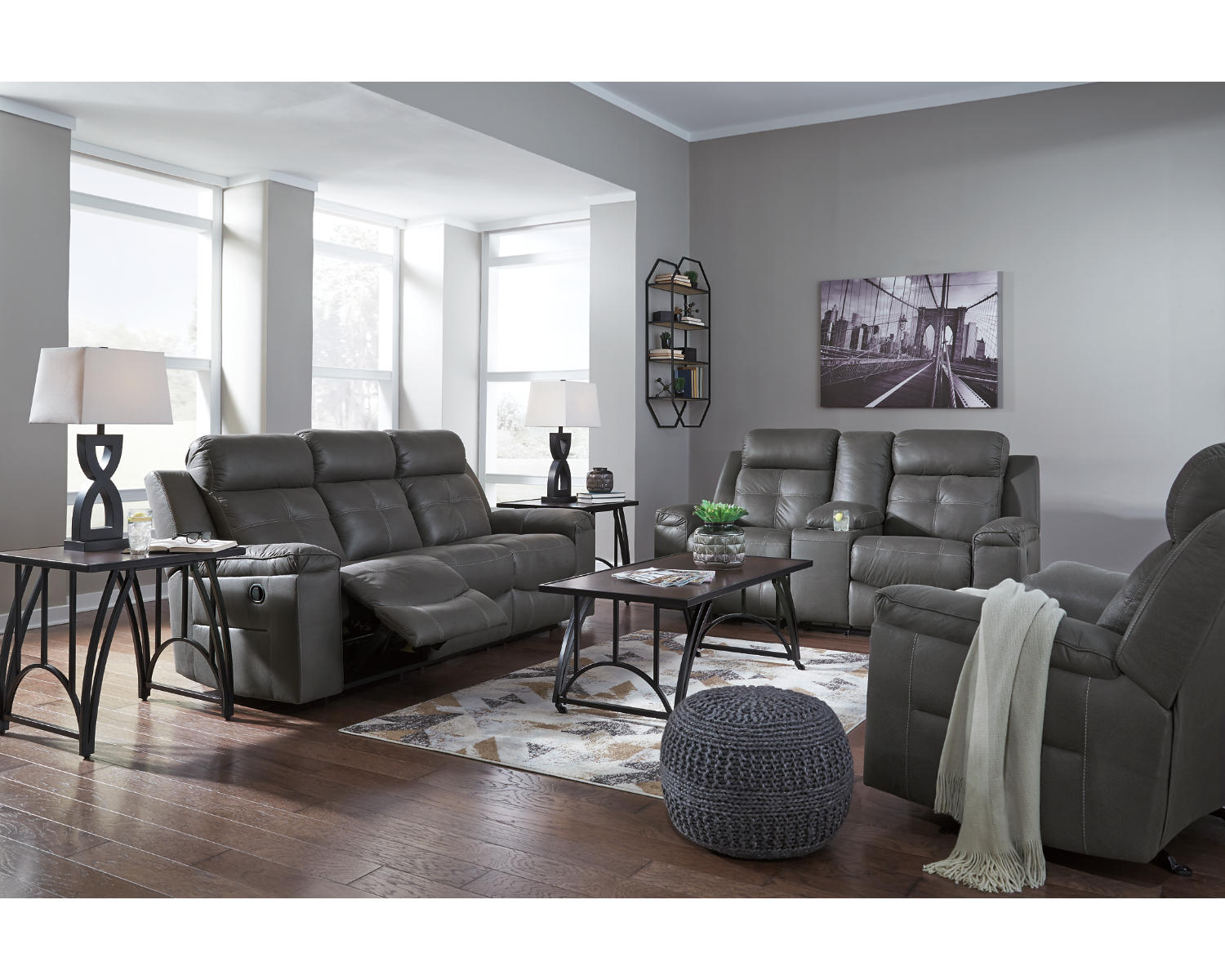 Jesolo Reclining Sofa, Loveseat and Recliner