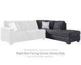 Chaise longue esquinera con brazo derecho Altari